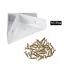 uxcell 10Pcs Angle Corner Brackets 38mm x 38mm, Cold Rolled