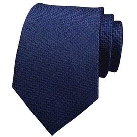 Vizakiss - Corbatas a cuadros para hombre, diseño floral, diseño formal, para bodas, Azul marino, Talla única