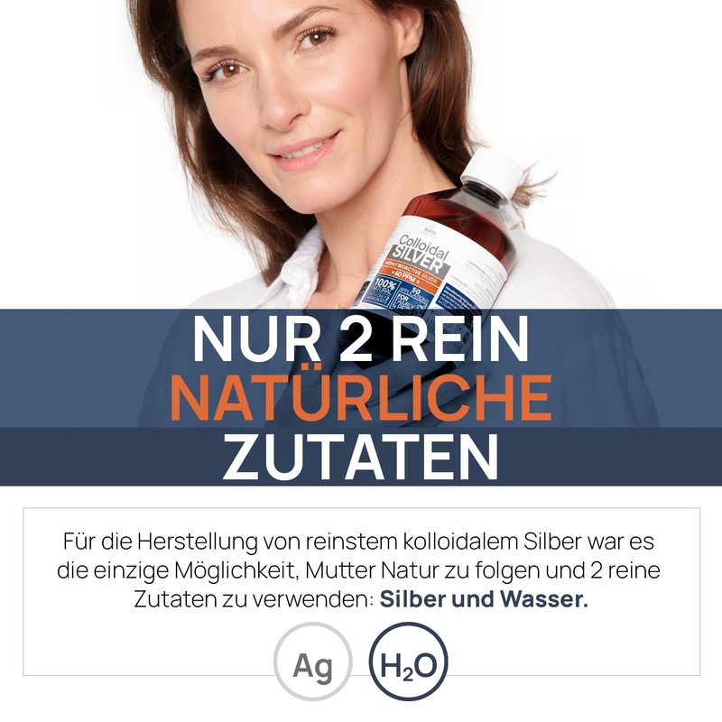Colloidal Silver 40 PPM 500 ml | Premium Silver Water