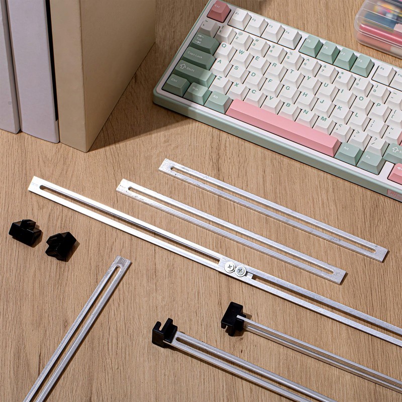Humyoun 24 Pcs Metal Adjustable File Cabinet Rails Set Include