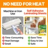 T TORTO9 Easy Peel & Stick Self Adhesive Laminating Sheets,