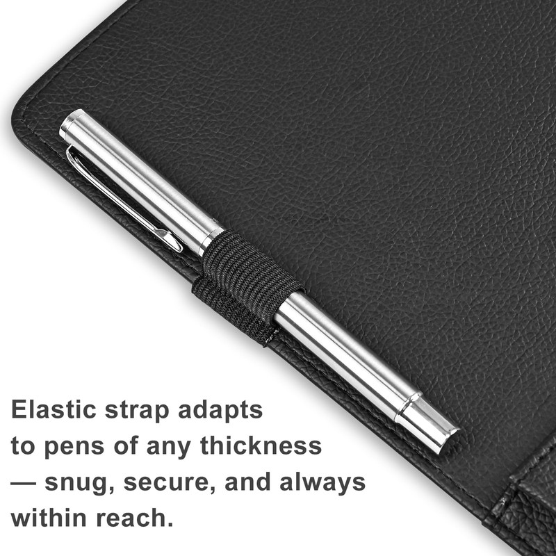 PU Leather 3-Ring Sheet Music Binder, A4/Letter Size Choir Folder