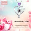 GinoMay Valentines Day Birthday Gift Mum February Birthstone Necklace Amethyst