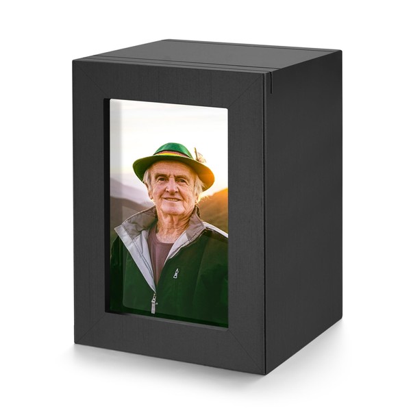 SOITIS Wooden Small Urn for Human Ashes, Cremation Ashes Urns
