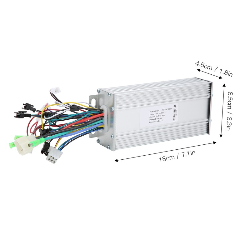 36V/48V 1000W 124DX Brushless Motor Controller Box LCD Display for