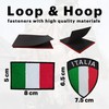 Pack 2Pcs Patches Italy Patch Flag Patches Hook and Loop