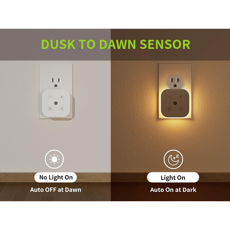 2 Pack Very Dim Sleep Night Lights Plug into wall,