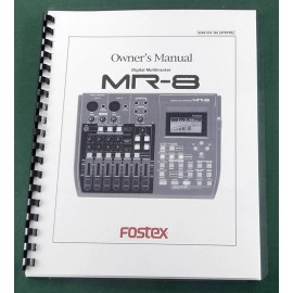 Fostex MR-8 Instruction Manual: Comb Bound with Protective Covers!