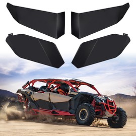 CUSAUTV Lower Door Panels for X3 Max, Aluminum Lower Half Door Panel Inserts Compatible with Can Am Maverick X3 Max XRS XDS 2017-2025 Accessories (Front & Rear)