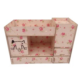 Gomar Organizador De Maquillaje Cosméticos Diseño Floreado