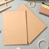 TEHAUX 100pcs Cardstock Paper Sheets - A4 Brown Cardboard for
