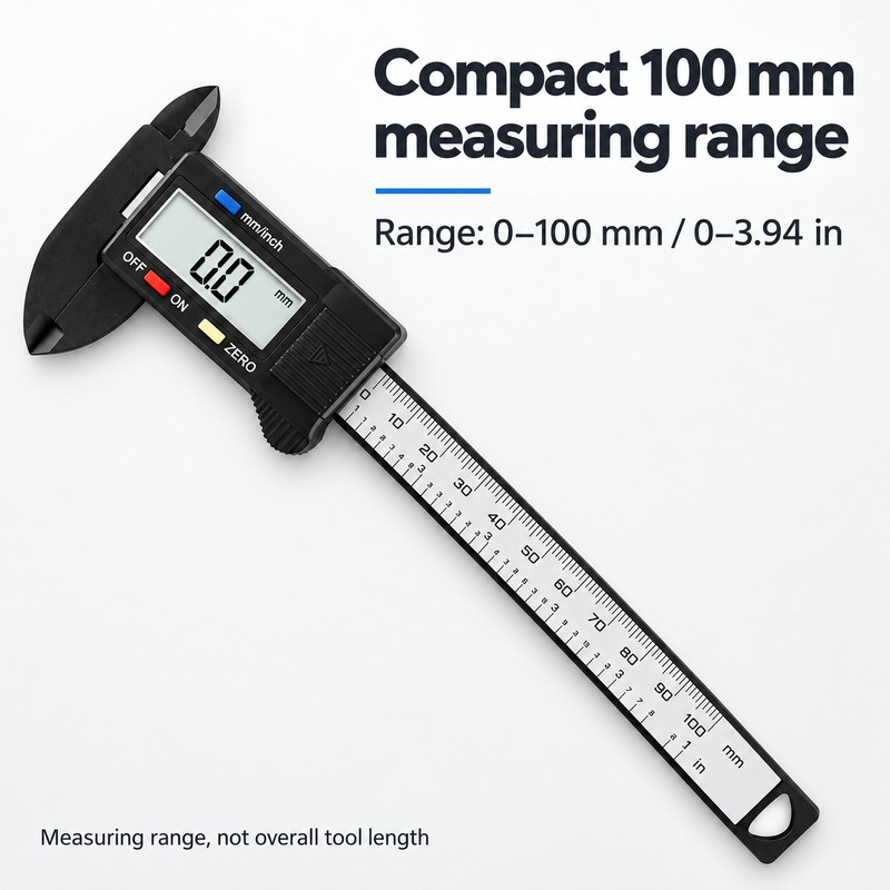 Digital Caliper with LCD Display, 100mm and 150mm Electronic Measuring