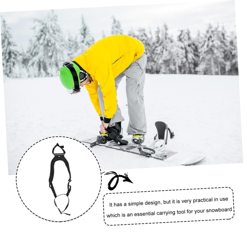 NOLITOY Snowboard Strap Fine Workmanship Comfortable Harness for Snowboard Carrying