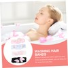 Healeved 4pcs Cat Ears Makeup Head Wraps Comfortable Elastic Headbands