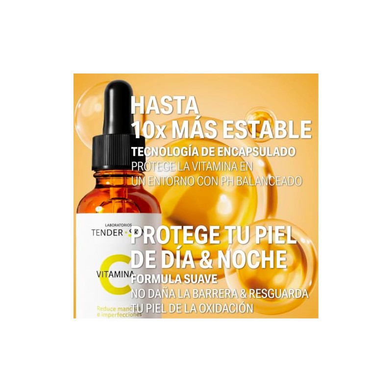 Suero Facial Concentrado de Vitamina C Activada con Ácido Hialurónico,