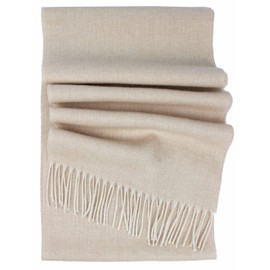 Rotfuchs Cashmere Scarf Men's Scarf Women's Scarf Winter Scarf Warm Comfortable Soft Herringbone Pattern in Beige, beige
