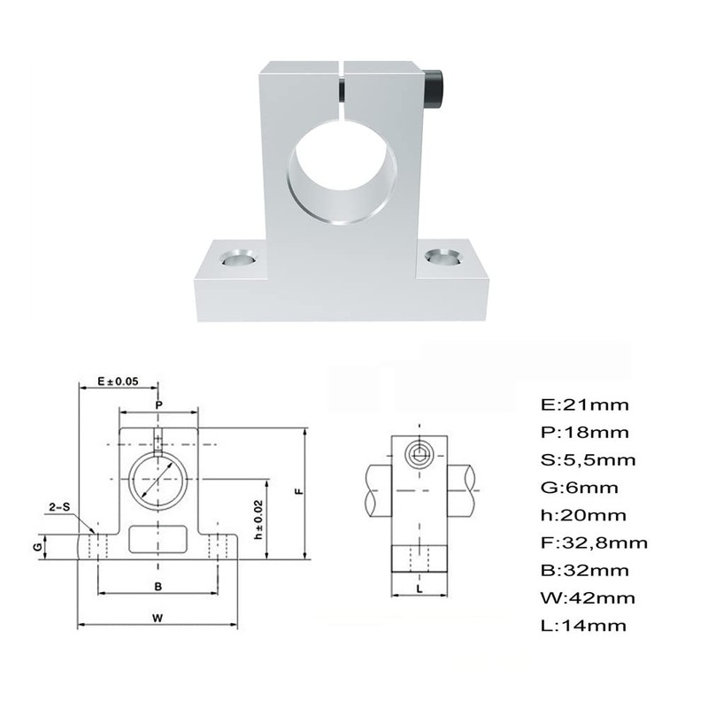 iYueMps 200 mm Linear Shaft T8 Threaded Spindle Vertical Set,