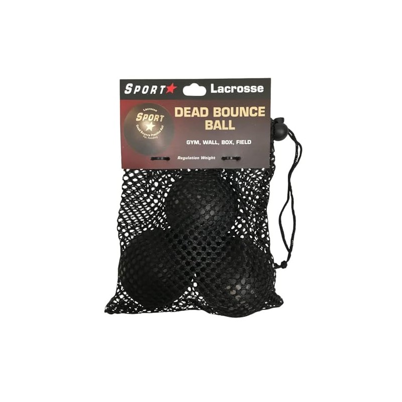 SportStar Lacrosse Dead Bounce Practice Ball (3 Pack)