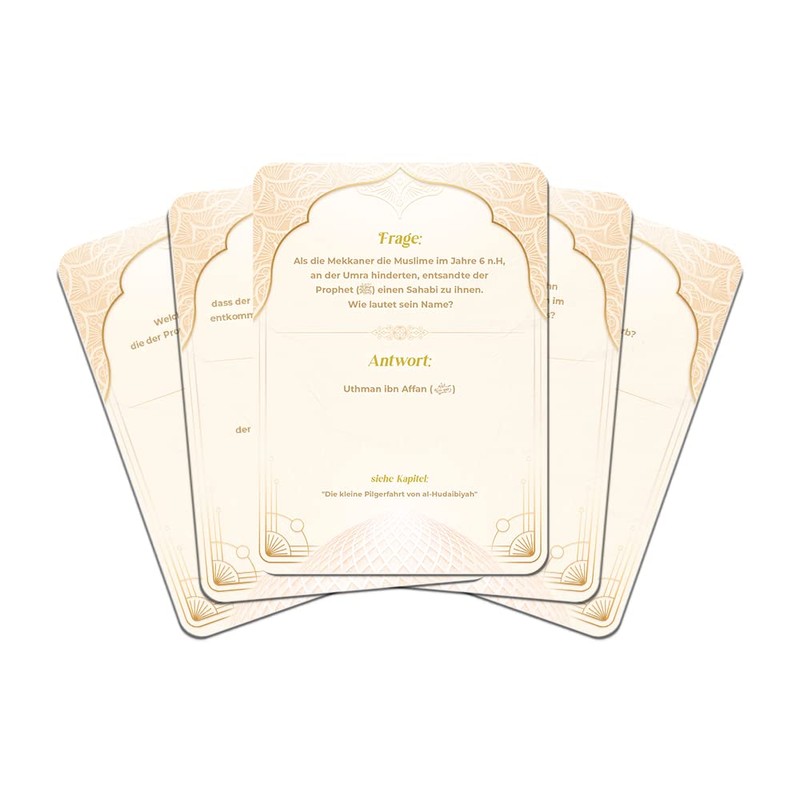 NIYYAH Islamic Game Quiz Cards Prophet Muhammed and Islam Gift