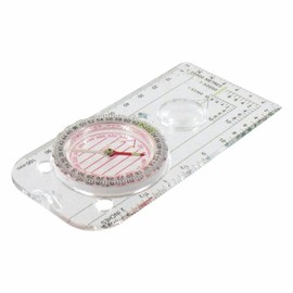 Highlander Pathfinder Military Map Compass - Clear