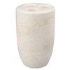 Luxury Solid Marble Toothbrush Holder – Handcrafted Champagne Beige, Heavy-Duty