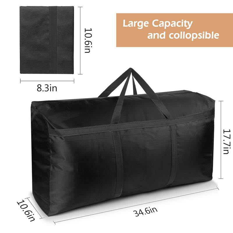 SUOHINAO 3 Pack 120L Large Storage Bags,Strong Packing Boxes for