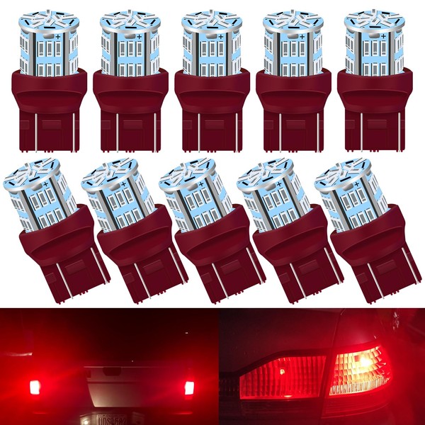 UNXMRFF 7440 7443 LED Bulbs for Brake Light Bulb Red