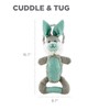 Outward Hound Scrunch Bunch Bunny Interactive Plush Squeaky Dog Tug