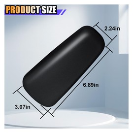 2PCS Car Door Armrest Pads, Soft Memory Foam Car Knee Leg Elbow Cushion, Leather Car Arm Rest Pillow for Comfort Support, Universal Car Interior Accessories for Most Vehicles (Black)