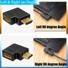 Warmstor 6 Pack HDMI 2.0 Male to Female Angled Adapter