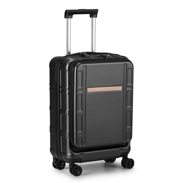 Udorich Stylish and Convenient 20-Inch Carry-On Luggage with Double Spinner