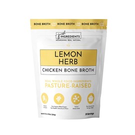 Just Ingredients Lemon Herb Bone Broth – Natural Protein & Gut Support