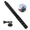 114 cm Invisible Selfie Stick, Extendable Handheld Pole Stick, Aluminium