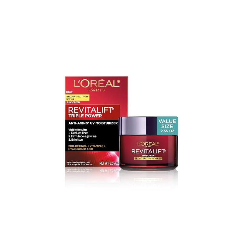 Oreal Paris Revitalift Triple Power Crema Hidratante Facial Cuello Antienvejecimiento