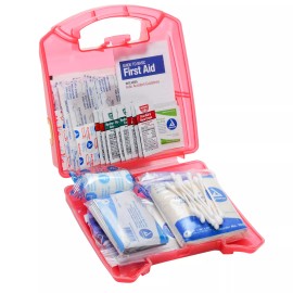 MFASCO First Aid Kit 10 Person Red Plastic MFASCO