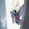 APRMAYST Blue Acrylic Hummingbird Flowers Garden Suncatcher Window Hanging Crystal