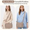 HUANLANG Nylon Crossbody Bags for Women Large Lightweight Travel Purse