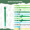 Colarr 48 Set Cactus Themed Gifts Cactus Pen Inspirational Pocket