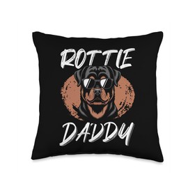 Rottweiler Dog Rottie Throw Pillow