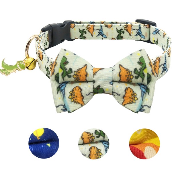 KUDES Dog Bow Tie, Adjustable Dog Collars with Bow Tie