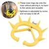 10pcs CalF weaning Nose Rings Plastic Weaning Spiked Ring Preventing
