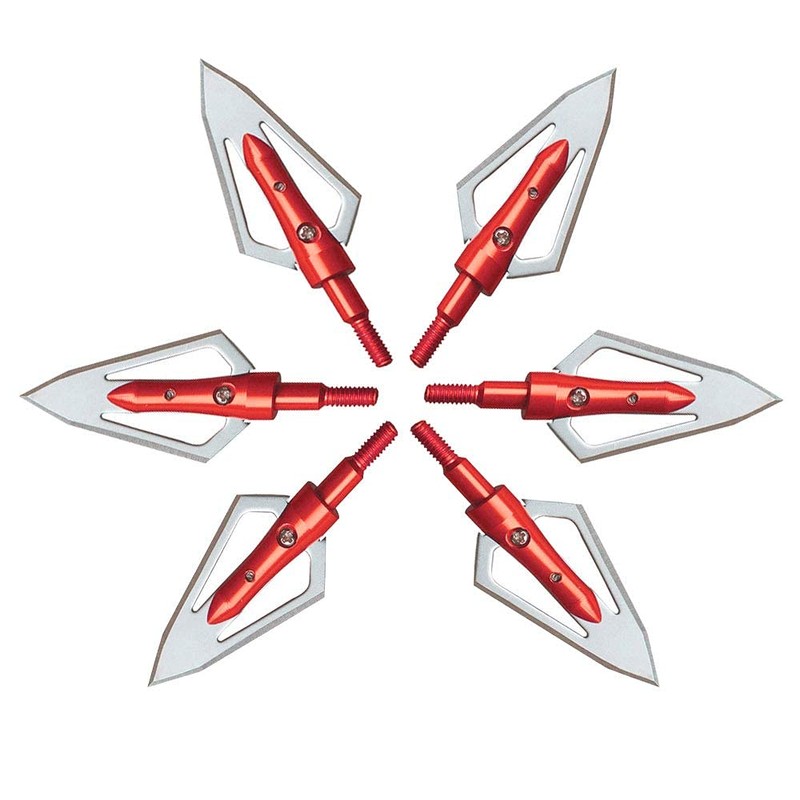 EOOENOON Hunting Broadheads 100 Grain, Archery Broadheads Screw-in Arrow Heads
