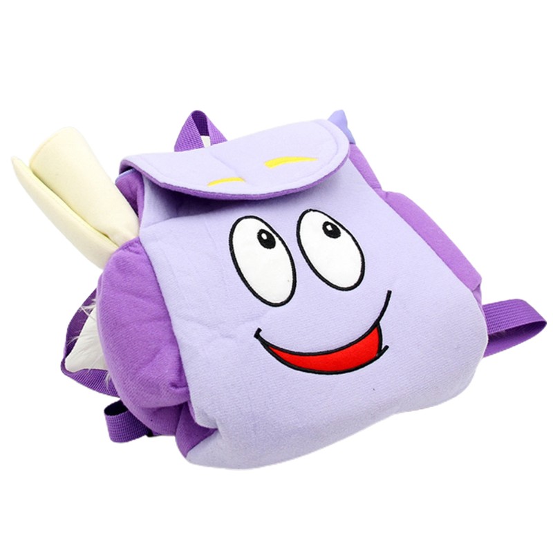 Explorer Backpack Bag Purple Smile Student Backpack Breathable Wearable Explorer