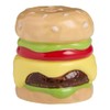 Cheeseburger Ceramic Salt and Pepper Shakers Set -Fun Stackable High