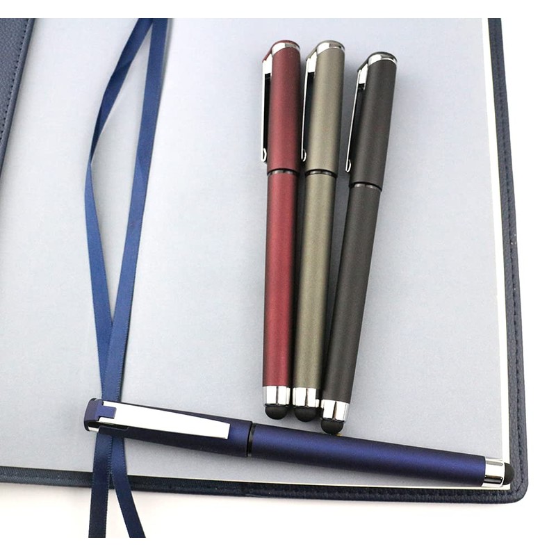 Lin.Pen 1.0mm Black Gel Pens, 2-in-1 stylus gel pen, Gel