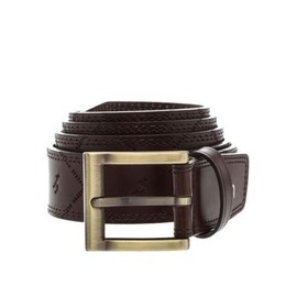 Hazzys (대구신세계)브라운 로고 음각 벨트 HJBE5E013W3 (Daegu Shinsegae) Brown Logo Embossed Belt HJBE5E013W3