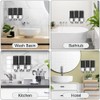 No-Drill 3 Pack 500ml Wall Mounted Soap Dispenser for Bathroom