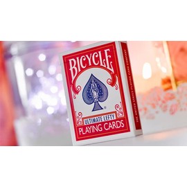 MJM Bicycle Ultimate Lefty Deck Red (Gimmicks and Online Instructions)
