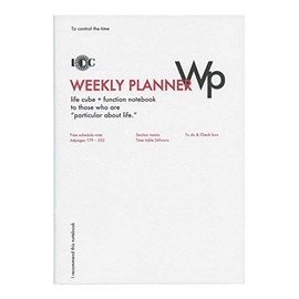 Radite B5 WEEKLY PLANNER Function Notebook, Vertical Type LDNT