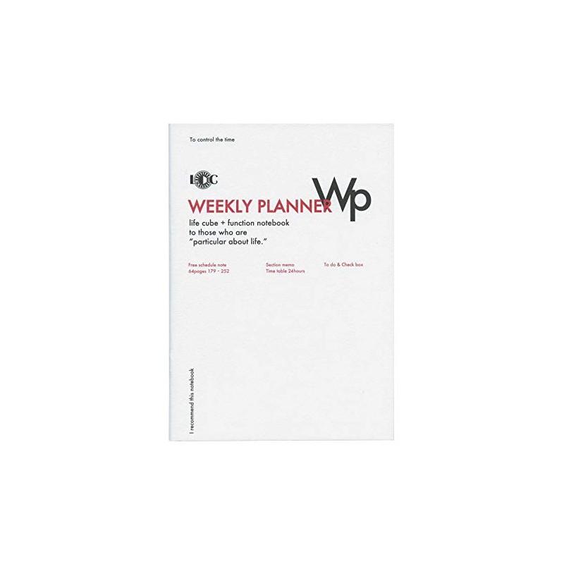 Radite B5 WEEKLY PLANNER Function Notebook, Vertical Type LDNT